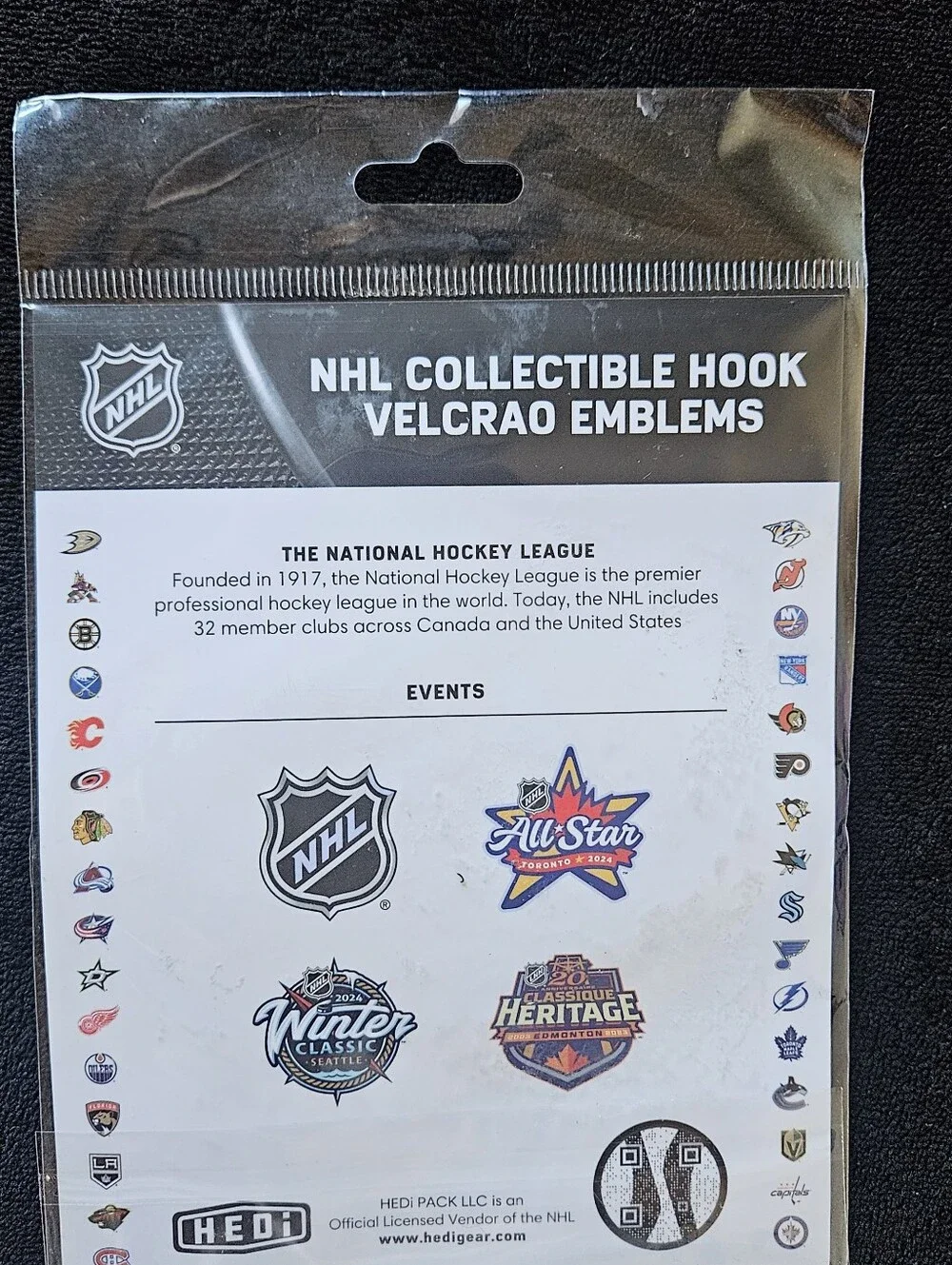 NHL Nashville Predators Yellow, White & Navy Hook Velcro Patch